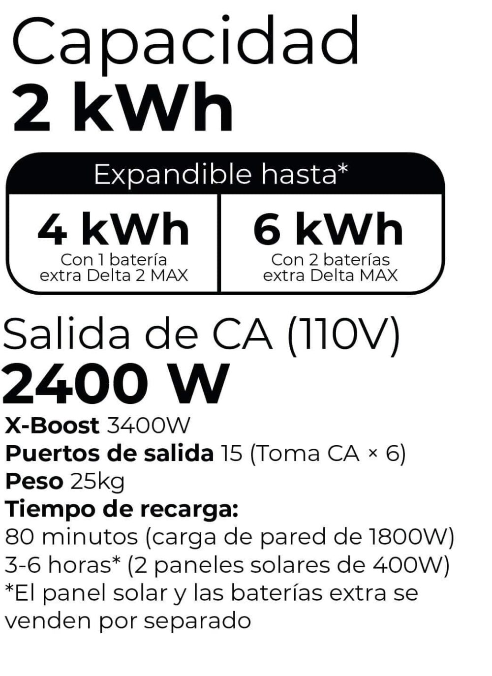 Generador Solar 2400W EcoFlow DELTA 2 Max - Image 3